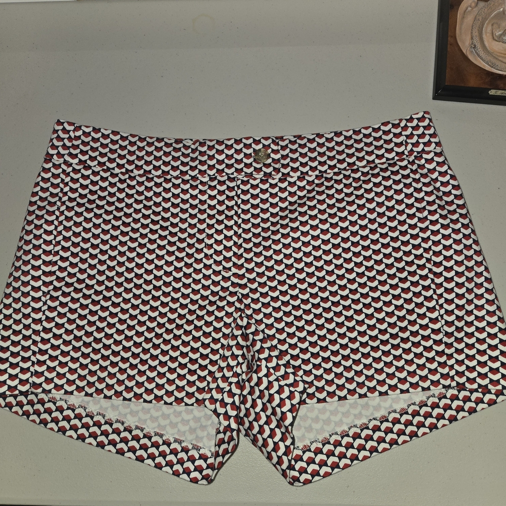 J. Crew Patterned Shorts - Red and Black